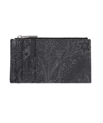 Etro 0I4518207 PAISLEY LEATHER COIN POCKET Wallet