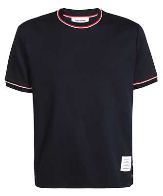 Thom Browne MJS231A J0055 LOGO-PATCH CREW NECK T-shirt