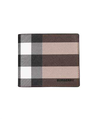 Burberry 8052790 EXAGGERATED CHECK AND LEATHER BIFOLD Wallet