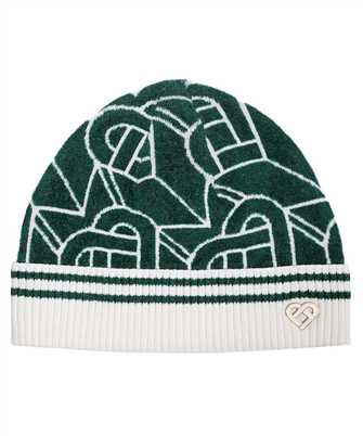 Casablanca AF23 HAT 045 01 HEART MONOGRAM Beanie