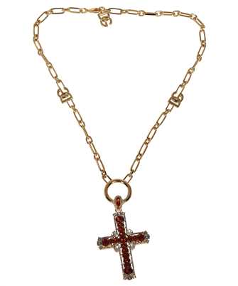 Dolce & Gabbana WNP3S4 W1111 CROSS AND YELLOW CRYSTALS Collana