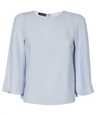 Emporio Armani D4NK1D 2NWAZ CAPE-SLEEVED IN TECHNICAL CANDY Top