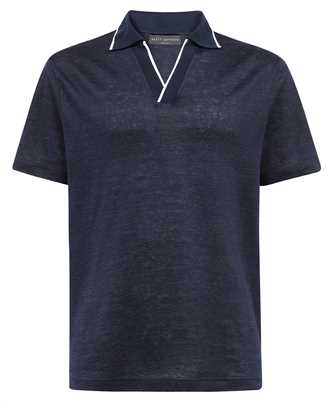 Brett Johnson SS24SJ10JADAYNAV LINEN JERSEY V NECK Polo