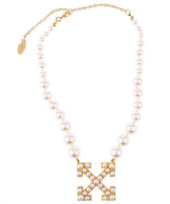Off-White OWOB104S23MET001 PEARLS PAVE' Necklace