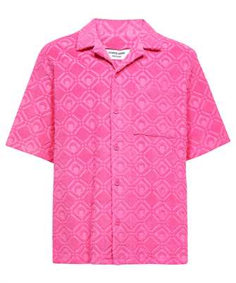 Marine Serre T076SS23X REGENERATED SPONGE-JACQUARD BOWLING Shirt
