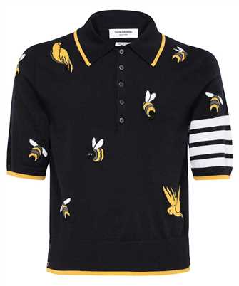 Thom Browne MKP083A Y1002 BIRDS AND BEES HALF DROP Polo