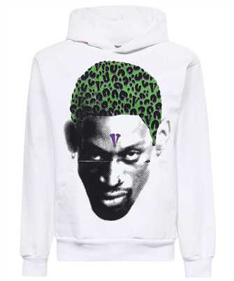 Vlone 95 VRM 1015 X RODMAN WHITE CHEETAH PULLOVER Kapuzen-Sweatshirt