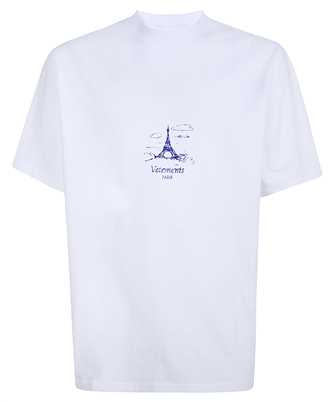 Vetements UA66TR705W SCRIBBLED PARIS REGULAR T-shirt