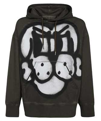 Givenchy BMJ0DX3Y69 TAG EFFECT DOG PRINTS OVERSIZED Hoodie