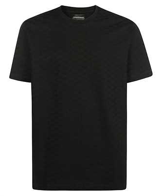 Emporio Armani 8N1TL7 1JHWZ MERCERISED JERSEY WITH ALL-OVER JACQUARD EAGLE T-Shirt