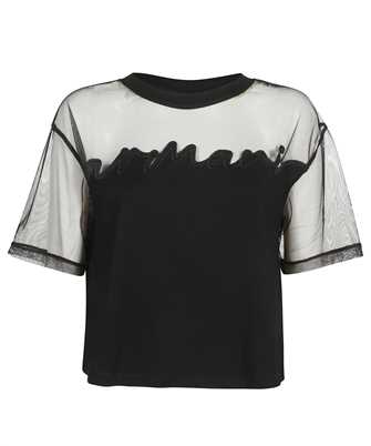 Armani Exchange 3RYTBY YJG3Z EMBROIDERED-LOGO MESH-PANELLING T-Shirt