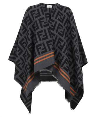 Fendi FXX636 A3Q1 WOOL AND SILK Poncho