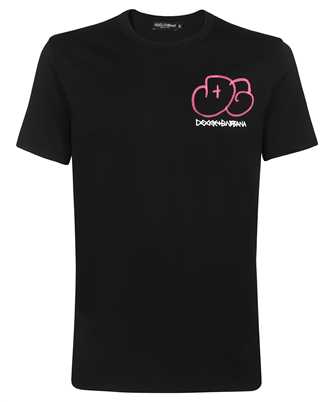 Dolce & Gabbana G8KBAT G7F1Q SPRAY-PAINT DG LOGO PRINT T-shirt