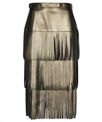 Karl Lagerfeld 216W1206 FAUX-LEATHER FRINGED Skirt