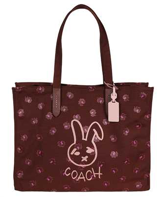 COACH CF926 INY BUNNY GRAPHIC CANVAS TOTE 42 Borsa