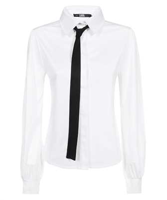 Karl Lagerfeld 220W1650 DETACHABLE TIE JERSEY Shirt