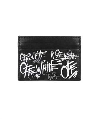 Off-White OMND09BS26LEA004 LOGO Kartenetui