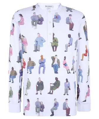JW Anderson JO0260 PG1737 PRINTED WAFFLE HENLEY strick