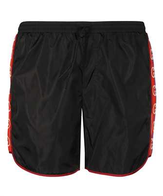 Gucci 577800 XHABJ LOGO STRIPE NYLON Swim shorts