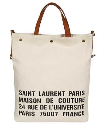 Saint Laurent 710264 95GGW STENCIL LOGO CANVAS TOTE Bag