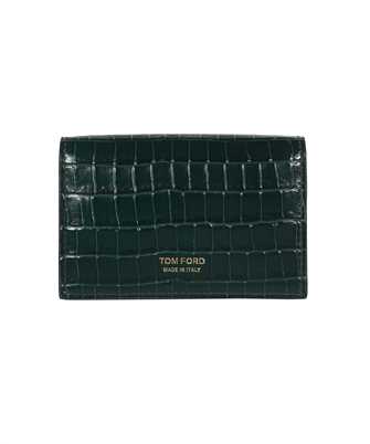 Tom Ford Y0277T LCL239 T LINE GLOSSY PRINTED CROC Card holder