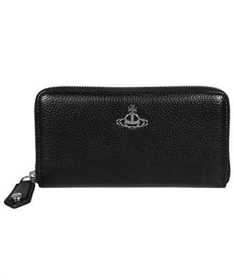 Vivienne Westwood 53020079 S000D PF RE-VEGAN GRAIN NEW ZIP ROUND Wallet