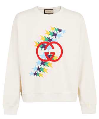 Gucci 626990 XJDNK INTERLOCKING G STAR FLASH PRINT COTTON Sweatshirt