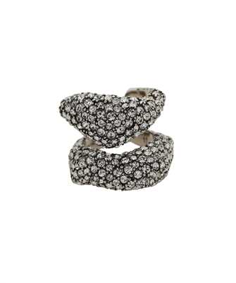 Alexander McQueen 718339 J160Y PAVE CUT OUT Anello