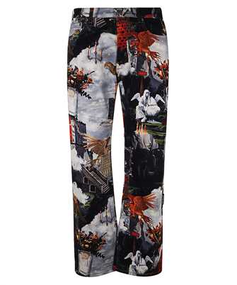 Off-White OMYA18JF25DEN003 WORLD PAINT DUSTY BLUE RELAX Jeans