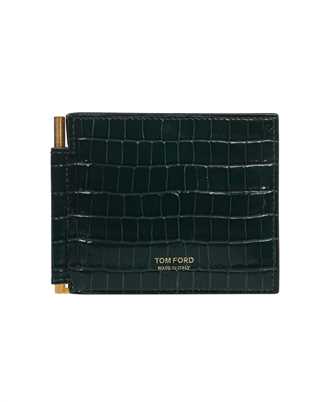 Tom Ford Y0231T LCL239 GLOSSY PRINTED CROC T LINE Wallet