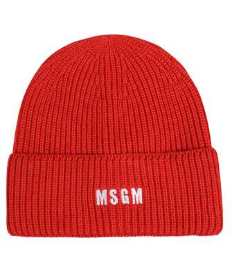 MSGM 3541MDL08 237761 LOGO-EMBROIDERED RIBBED-KNIT Beanie