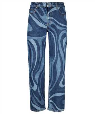 Emilio Pucci 3RDT08 3R998 ABSTRACT-PRINT WIDE-LEG Jeans