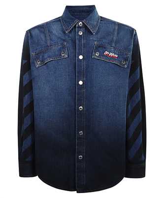 Off-White OMYD05NF25DEN001 SPRAY DIAG DEN MILIT SHIRT Camicia
