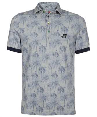 Mason's 2FT3530 PI15S82 COTTON WITH PALM PATTERN AND DETAILS Polo