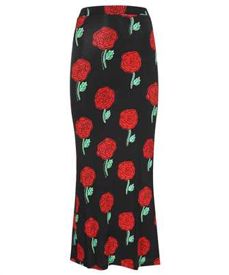 Versace Jeans Couture 74HAE808 JS158 ROSES MIDI Skirt