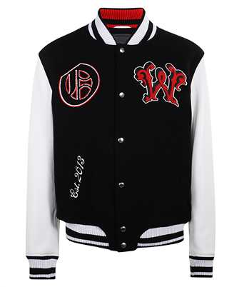 Off-White OMJA122F25LEA002SPHERE LOGO LEA WOOL VARSITY Jacket