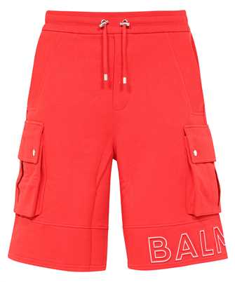 Balmain BH1OA130BC22 EMBOSSED REFLECT CARGO Shorts