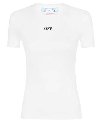 Off-White OWAA065C99JER002 OFF STAMP RIBBED BASIC T-shirt