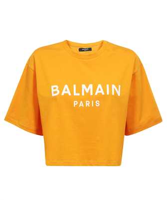 Balmain AF1EE020BB02 PRINT CROPPED T-shirt