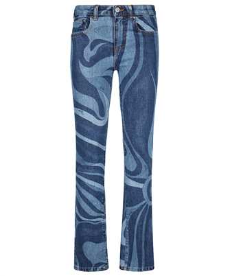 Emilio Pucci 3RDT01 3R998 ABSTRACT-PRINT STRAIGHT-LEG Jeans