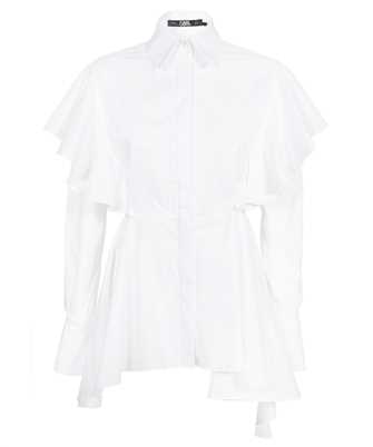 Karl Lagerfeld 230W1604 HUN'S PICK RUFFLE POPLIN Hemd