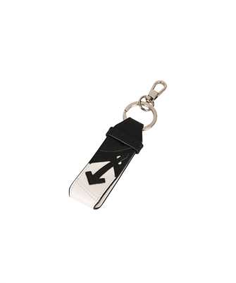 Off-White OMZF003C99LEA001 LEATHER WITH LOGO PRINT Portachiavi