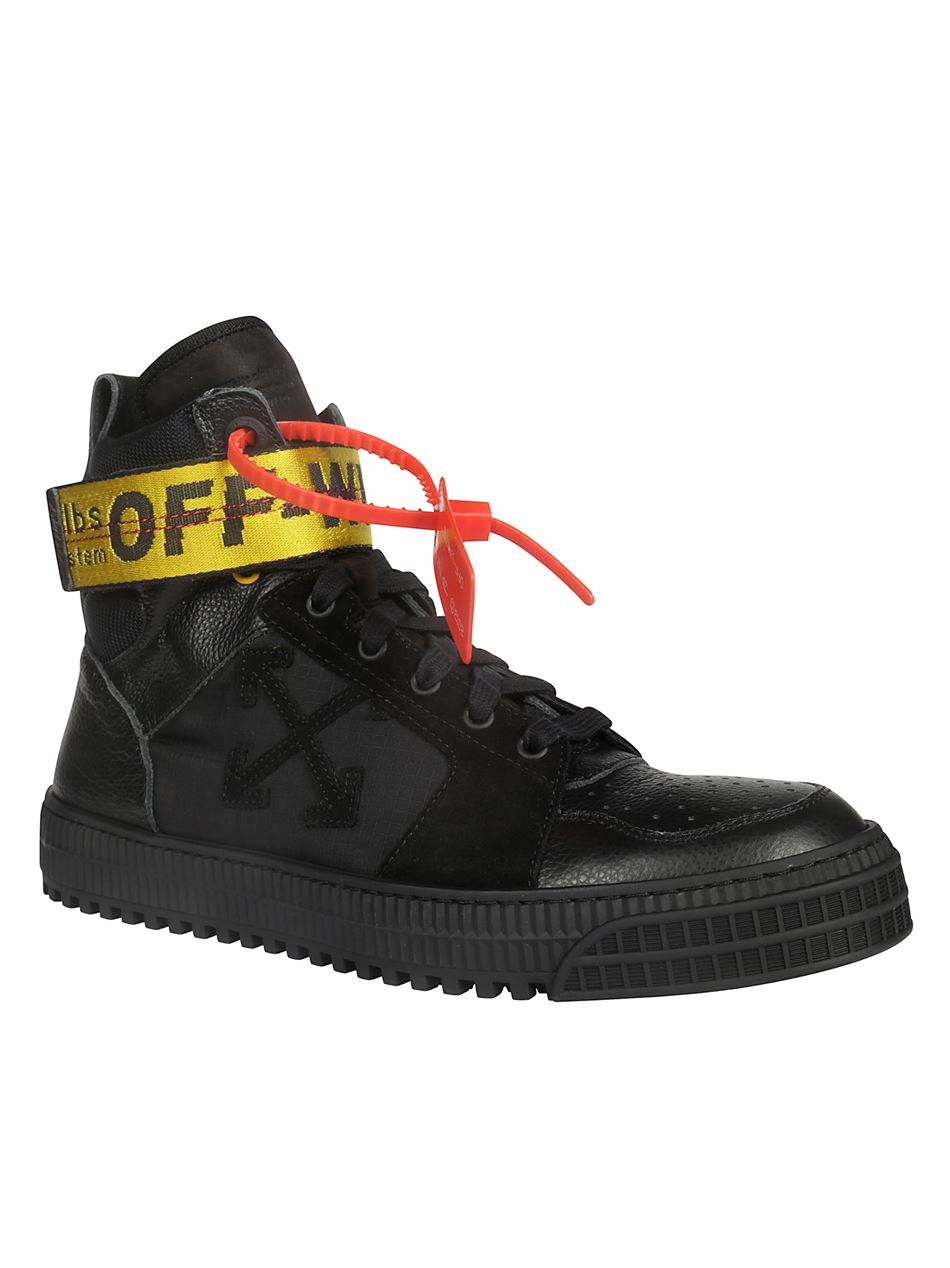 off white industrial belt high top sneaker