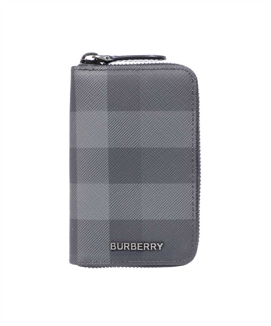 Burberry: Gray & Black Check Wallet