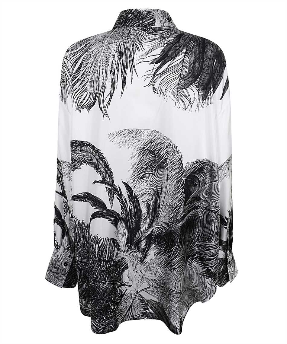 The Attico 260WCH00004 SSS025PR Feather print Hemd 2