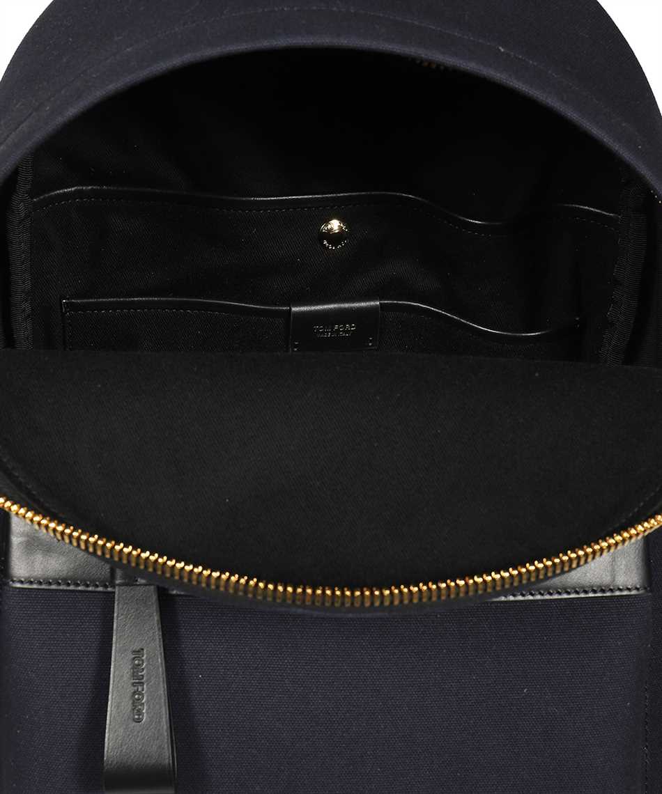 Tom Ford H0397T TCN005 CANVAS LARGE BUCKLEY Zaino Blu