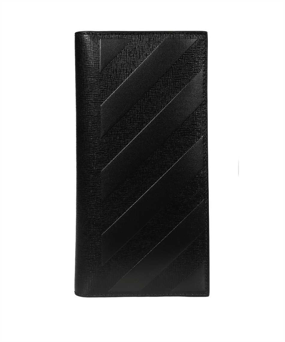 Off-White OMNC033F21LEA001 3D DIAG SAFF YEN Wallet Black
