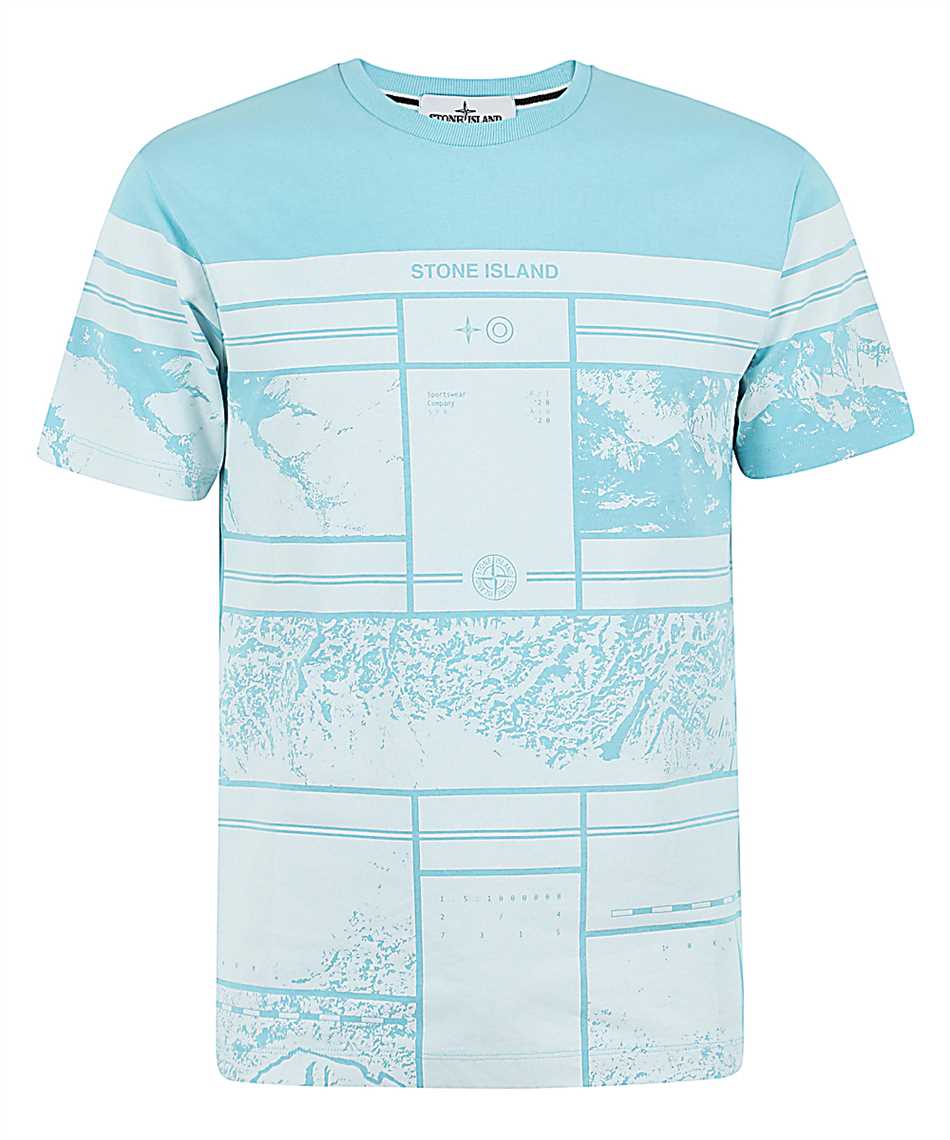 blue stone island t shirt