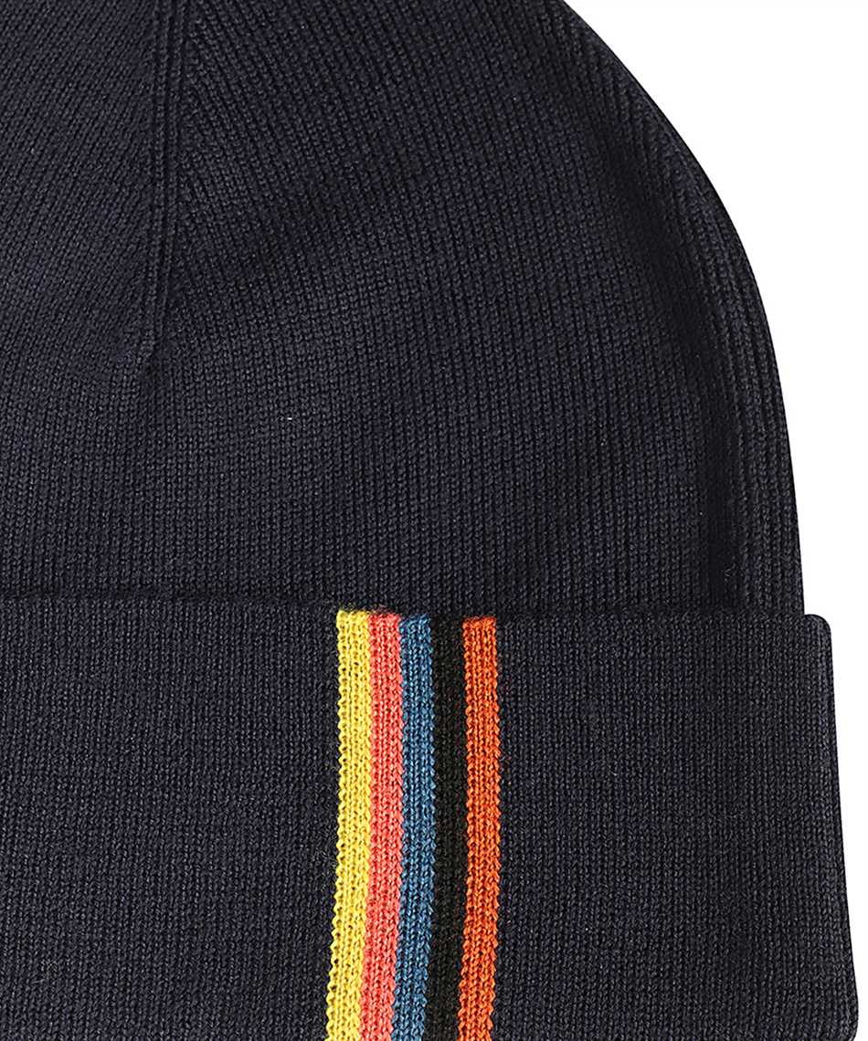 Paul Smith M1A 383AL M394 STRIPE-DETAIL WOOL Beanie 3