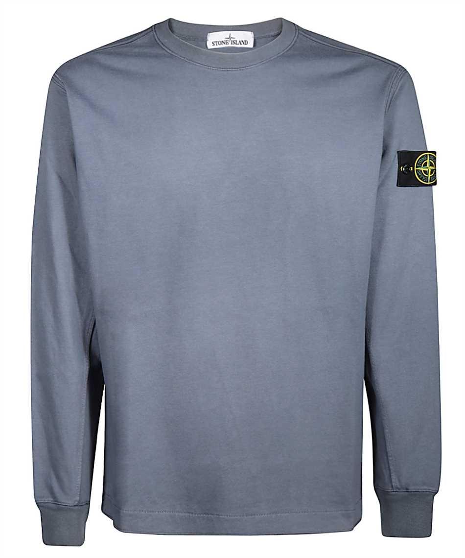 felpa blu stone island